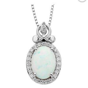 Disney Enchanted 1/10 Ct Diamond Opal